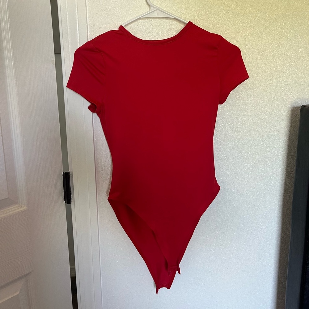 Red bodysuit